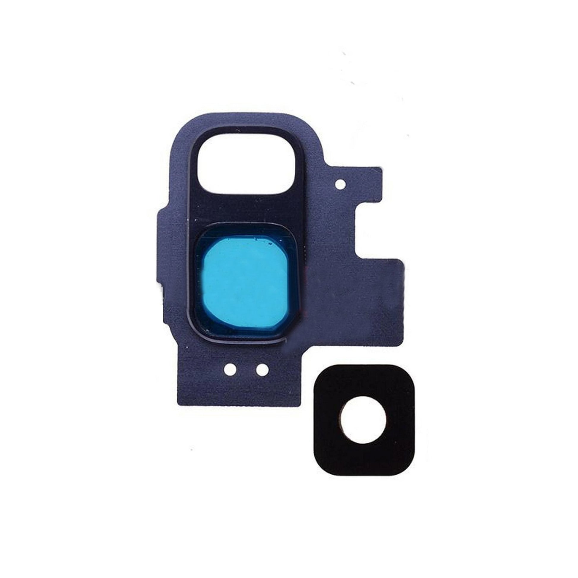 For Samsung S9 Back Camera Glass Lens With Bezel Ring Coral Blue - Oriwhiz Replace Parts