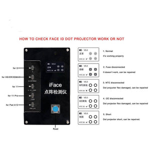 iFace Matrix Tester Quick Diagnosis Malfunctions for iPhone X XS XR MAX 11 11Pro 11promax iPad A12 - ORIWHIZ