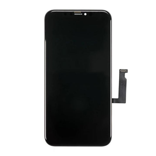 For iPhone XR LCD iTru Color with Touch and Back Plate Black - Oriwhiz Replace Parts