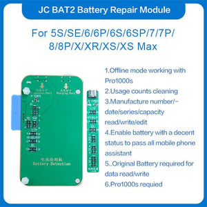 JC Pro1000S Battery Test Module Battery Health Tester Programmer for iPhone 5S SE 6 6P 6S 6SP 7 7P 8 8P X XS XSMAX - ORIWHIZ