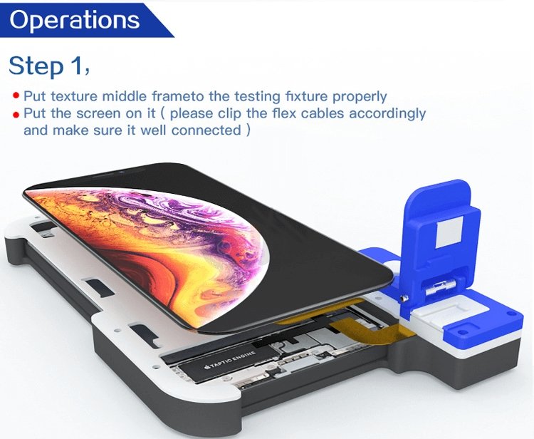 JC TP Touch Panel Function Testing Fixture for For Mobile Phone 11pro 11promax XS XSMAX Glass Touch Function Testing Tools - ORIWHIZ
