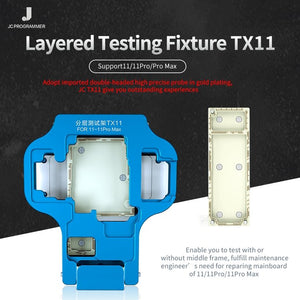 JC TX11 3in1 Mainboard Function Tester FOR iPhone11 11Pro Pro MAX Main Board Layered Test Rack No middle frame detection - ORIWHIZ