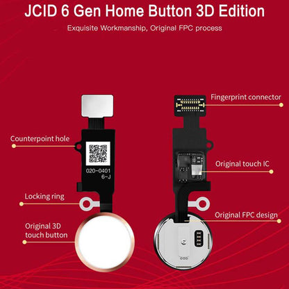 JC Universal Return Key 6 Gen Touch Panel Cable for iPhone 7 7P 8 8P Home Button Return Working Universal Fingerprint Flex Cable Repair - ORIWHIZ