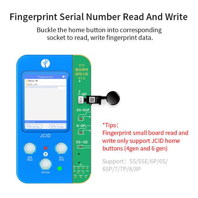 JC V1S for iPhone 7 8 8P X Photosensitive Original Color Touch shock Battery Fingerprint SN Programmer for Matrix X-11 PRO MAX - ORIWHIZ