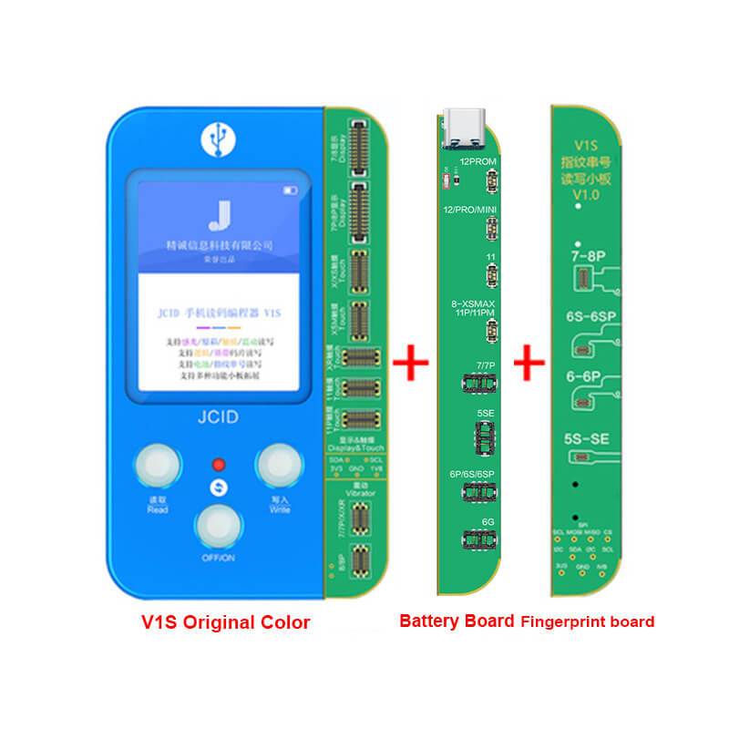 JC V1S Programmer True Tone Repair for iPhone 7 8 X XR XS MAX 11 Pro Max 12 Original Color Touch Shock Battery Fingerprint SN Reader - ORIWHIZ