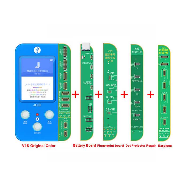 JC V1S Programmer True Tone Repair for iPhone 7 8 X XR XS MAX 11 Pro Max 12 Original Color Touch Shock Battery Fingerprint SN Reader - ORIWHIZ