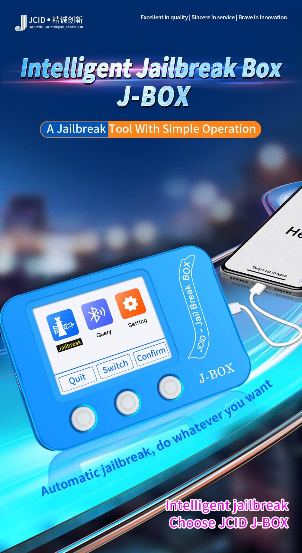 JCID BOX Jail Break Box jailbreak magic for bypass ID and Icloud Password On IOS Device For iPhone 6-X / ipad Check wifi bluetooth address - ORIWHIZ