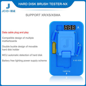 JCID JCN11 NX N8 Hard Disk Nand Brush Test Stand Battery-free Brush Motherboard With One Click Into DFU For iPhone11 iPhoneX iPhone 8 - ORIWHIZ