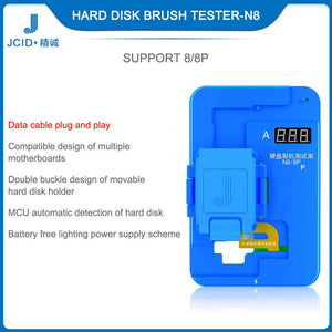 JCID JCN11 NX N8 Hard Disk Nand Brush Test Stand Battery-free Brush Motherboard With One Click Into DFU For iPhone11 iPhoneX iPhone 8 - ORIWHIZ