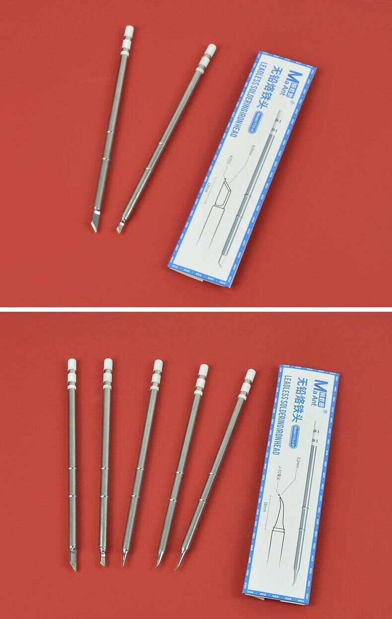 MAAnt Long Life Lead-Free T12 Heating Element Soldering Tips With Heater Core For T12 Soldering Station Replacement - ORIWHIZ