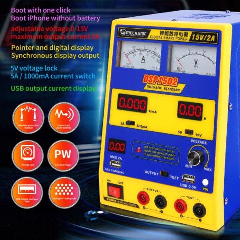 Mechanic Digital Smart DC Power Supply SDP15D5 SDP15D2 SDP15D3 Adjustable Voltage Regulator Boot Iphone Without Battery - Oriwhiz Replace Parts