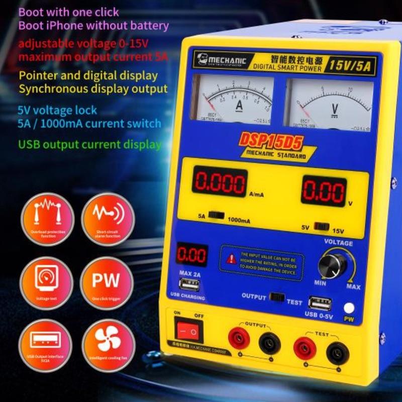 Mechanic Digital Smart DC Power Supply SDP15D5 SDP15D2 SDP15D3 Adjustable Voltage Regulator Boot Iphone Without Battery - Oriwhiz Replace Parts