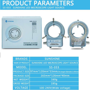 Microscope Led Light Source Adjustable Brightness With 56 Led Illuminator Lamp For Stereo Microscope Excellent Circle Light - ORIWHIZ