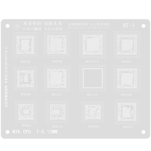 MJ BGA Reballing Solder Stencil Plant Tin Net for MTK CPU - ORIWHIZ