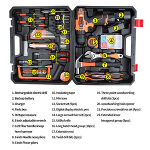 OEM Order Only 120 in1 12V Lithium battery electric drill tool set - ORIWHIZ