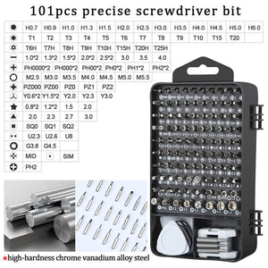 OEM Order Only 122 in 1 Screwdriver Set Multi Function Phone Laptop Repair Tools Bit Screwdriver Set For Laptop Phone - ORIWHIZ