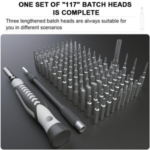 OEM Order Only 130 in 1 CRV screwdriver Set Batch head Multifunctional home appliances Precision mobile phone iPhone repair - ORIWHIZ