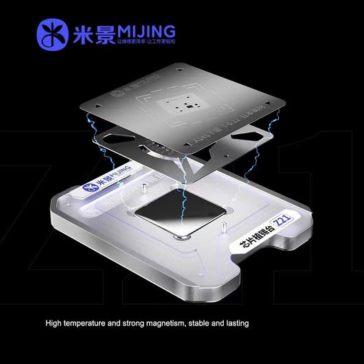 ORIWHIZ Z21 8 In 1 IC CPU Reballing Platform for A8 A9 A10 A11 A12 A13 A14 A14S Repair Kit With Stencil - Oriwhiz Replace Parts