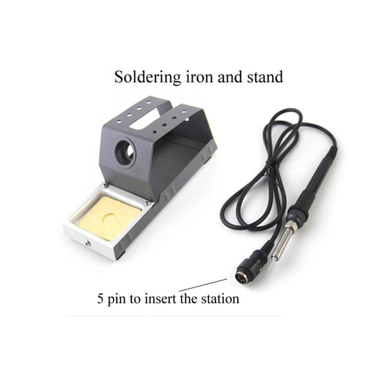 QUICK 700 air pump type 2+1 lead-free hot air gun for dismantling and welding platform of anti-static electric soldering iron - ORIWHIZ