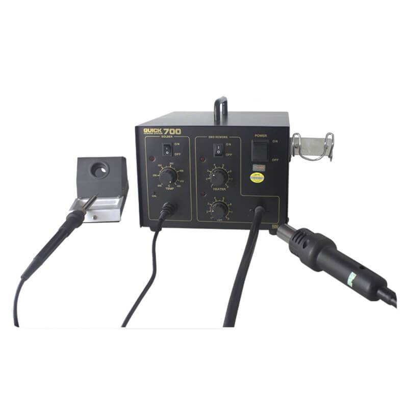 QUICK 700 air pump type 2+1 lead-free hot air gun for dismantling and welding platform of anti-static electric soldering iron - ORIWHIZ