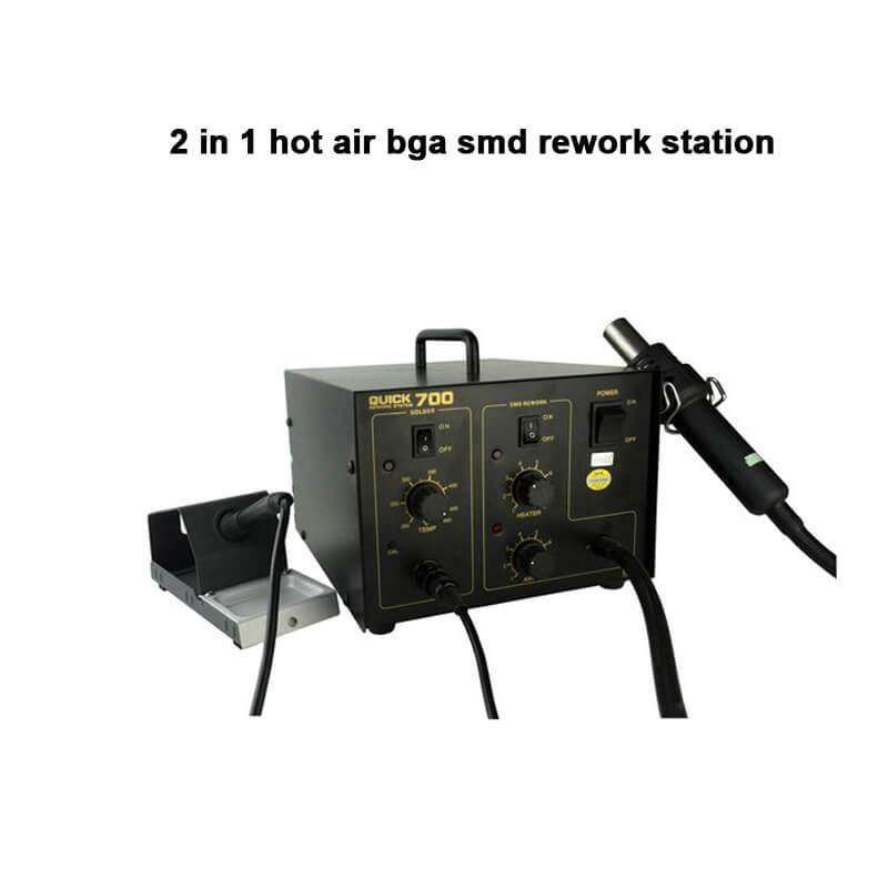 QUICK 700 air pump type 2+1 lead-free hot air gun for dismantling and welding platform of anti-static electric soldering iron - ORIWHIZ