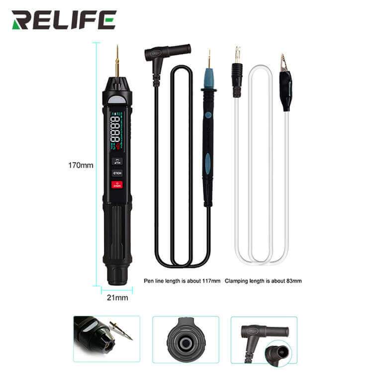 RELIFE DT-01 Smart Pen Type Multi-Function Mini Multimeter Non-Contact Tester Phase Sequence Meter For Mobile Phone Repair Tools - ORIWHIZ