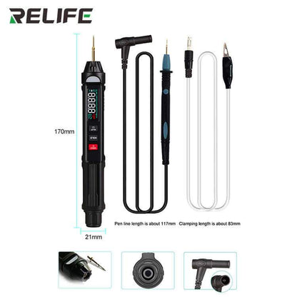 RELIFE DT-01 Smart Pen Type Multi-Function Mini Multimeter Non-Contact Tester Phase Sequence Meter For Mobile Phone Repair Tools - ORIWHIZ