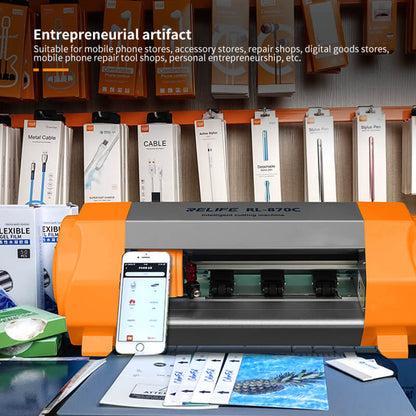 RELIFE RL-870C Intelligent Mobile phone Screen Protection Cutter Hydrogel Films plotter/Matt filters Cutting Machine for iphone - ORIWHIZ
