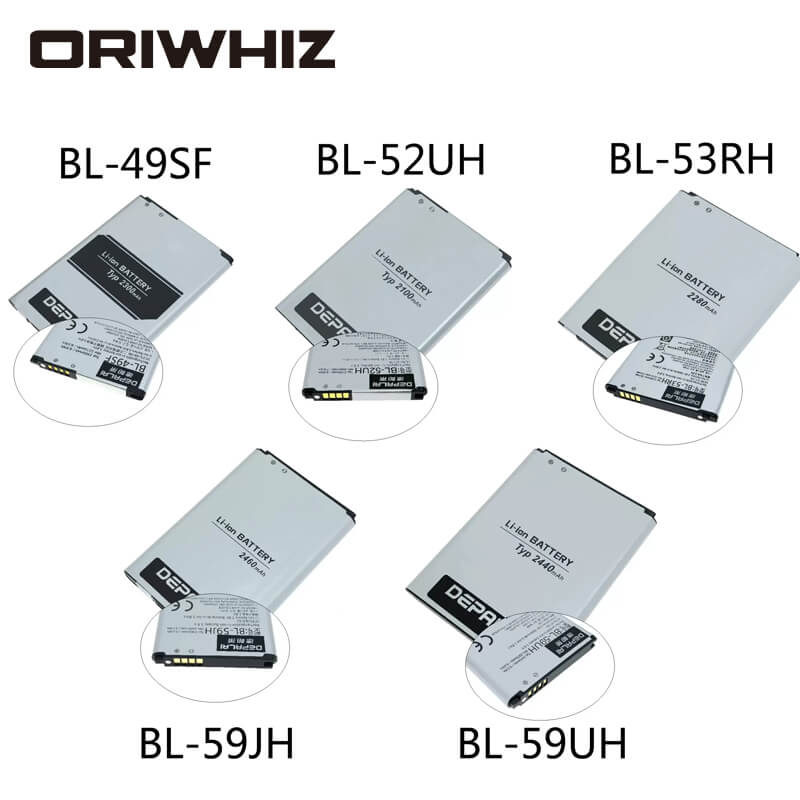 Suitable for BL-49SF BL-52UH BL-53RH BL-59JH BL-59UH battery H735T G4 G2 mini L65 L70 MS323 H422 D280 GJ E975W L7 F3 F5 D618 mobile phone battery - ORIWHIZ
