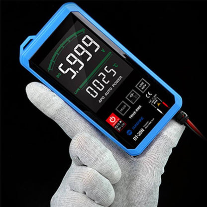 Multímetro digital SUNSHINE DT-20N, totalmente automático, de alta precisión, con pantalla táctil a color, medición de voltaje CA/CC, corriente y resistencia - ORIWHIZ
