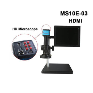 SUNSHINE MS10E-03 HDMI USB Digital Screen Scanning Electron trinocular display camera Video Microscope with 10 inches display - ORIWHIZ