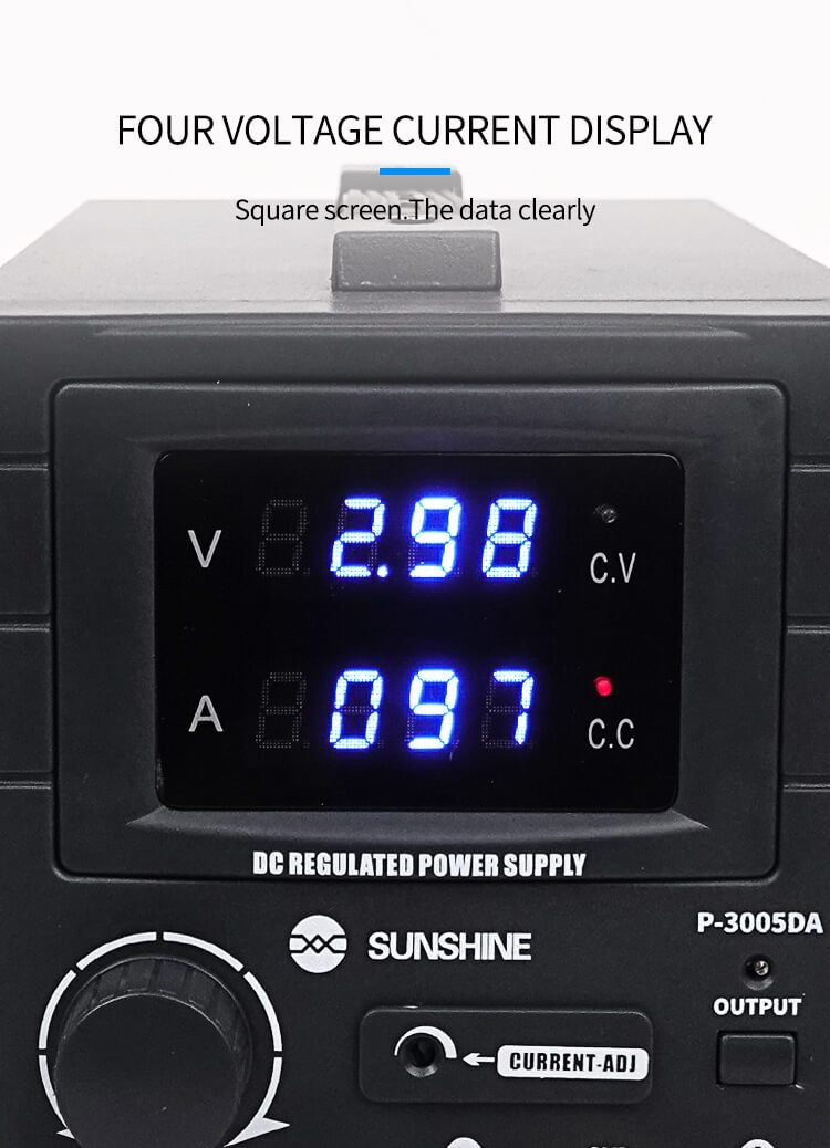 SUNSHINE P-3005DA Regulated Lab bench Power Supply Adjustable 30V 10A Voltage Regulator Stabilizer Switching Bench Source Lab - ORIWHIZ