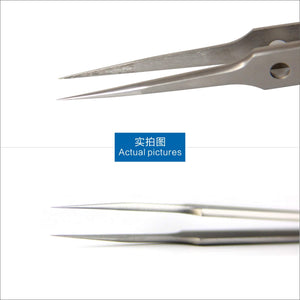 SUNSHINE SK-14 Precision Tip Tweezers Straight Stainless Steel Multifunction Repair Tweezers for Moblie PC DIY Repair Hand Tools - ORIWHIZ