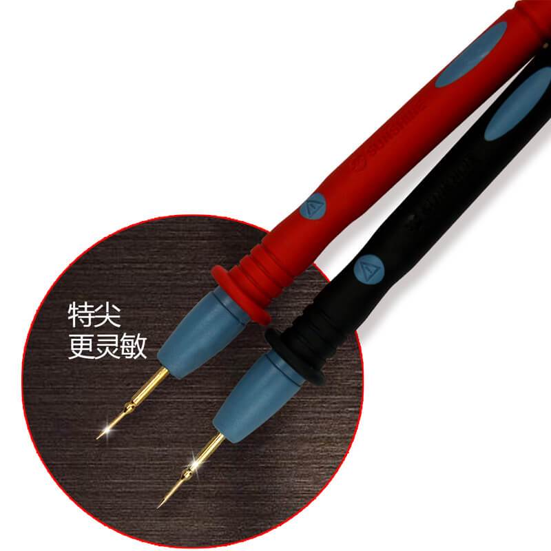 SUNSHINE SS-024 Digital Multimeter Probe Needle Tip Meter Test Leads Pin Wire Pen Cable Line Withstand Voltage 1000V 20A - ORIWHIZ