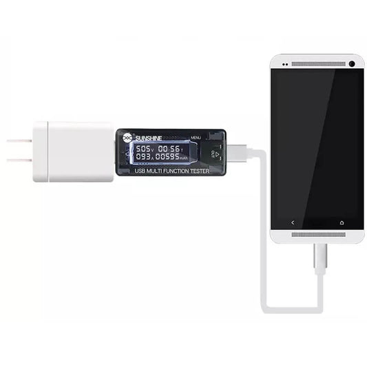 Sunshine SS-302/302A USB Tester Charger Current Voltage Charging Detector Mobile Power Current Voltmeter Ammeter Voltage Detector - ORIWHIZ