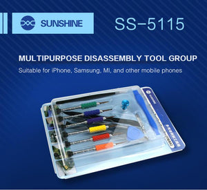 SUNSHINE SS-5115 Tools 6PCS Precision Screwdriver Set Mobile Screen Repair Kit Hands Tools for IPhone 7 8 X XSMAX HUAWEI XIAOMI - ORIWHIZ