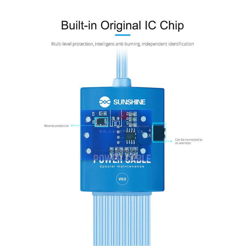 SUNSHINE SS-905A Power Supply Test Cable Phone Boot Line For iPhone Samsung Huawei Oppo Xiaomi Repair Switch Power Test Cord - ORIWHIZ
