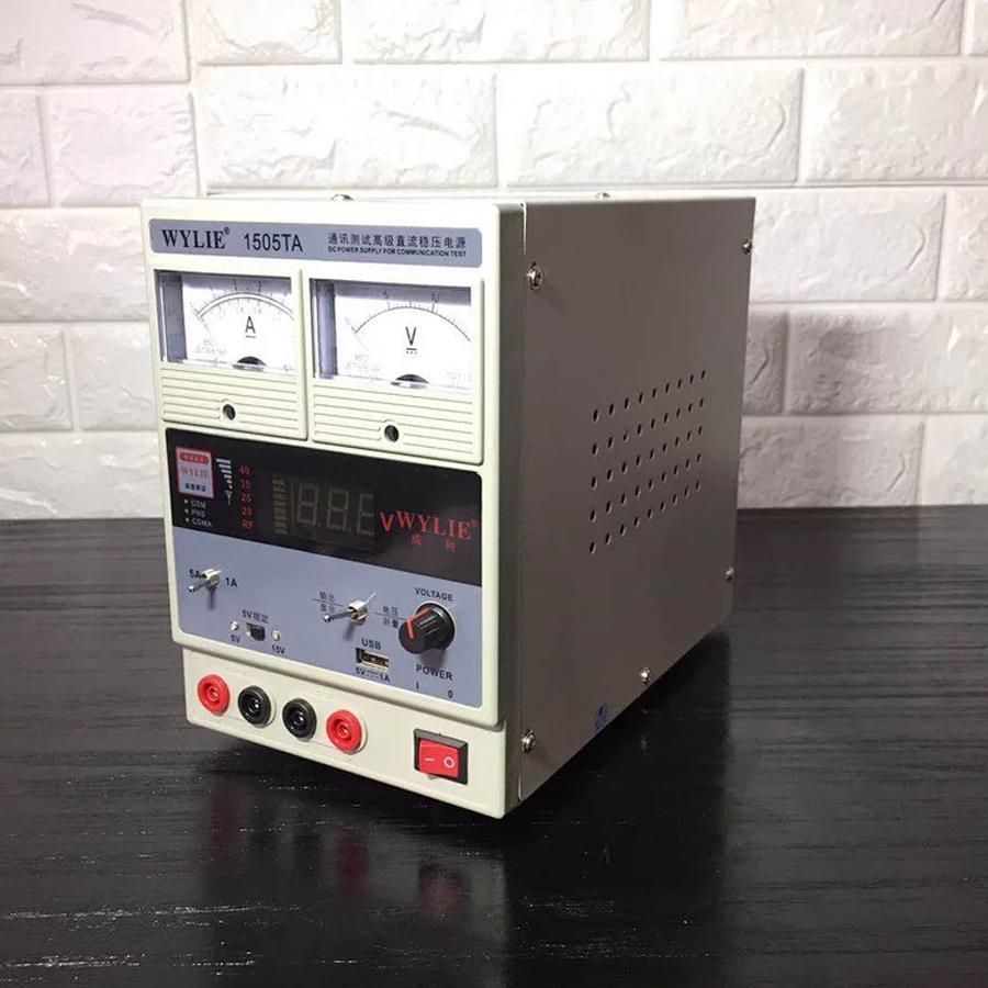 WYLIE 110V 220V Adjustable Probe Type DC Power Supply 15V 5A Repair For Mobile Phone - ORIWHIZ
