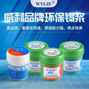 Wylie 183 138 217 158 Temperatur Soldering Paste Flux Solder Tin Sn63/Pb67 for Soldering Iron Circuit Board SMT SMD Repair Tools - ORIWHIZ