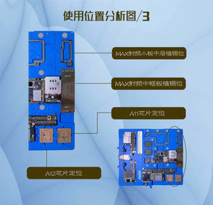 WYLIE Motherboard Fixture B68+ B72 B75 IC Chip CPU Soldering Platform For iP 6/6P/6S/6SP/7/7P/8/8P/XR/X/XS/XSM/11PRO MAX Repair - ORIWHIZ