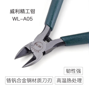 WYLIE Plier WL-A05 105 106 Oblique Side 5 inch 6 inch Industrial Grade Chrome Vanadium Steel Mini Electronic Cutting Pliers - ORIWHIZ