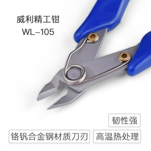 WYLIE Plier WL-A05 105 106 Oblique Side 5 inch 6 inch Industrial Grade Chrome Vanadium Steel Mini Electronic Cutting Pliers - ORIWHIZ