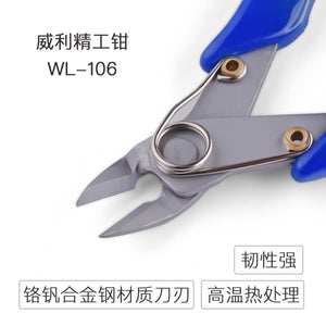 WYLIE Plier WL-A05 105 106 Oblique Side 5 inch 6 inch Industrial Grade Chrome Vanadium Steel Mini Electronic Cutting Pliers - ORIWHIZ