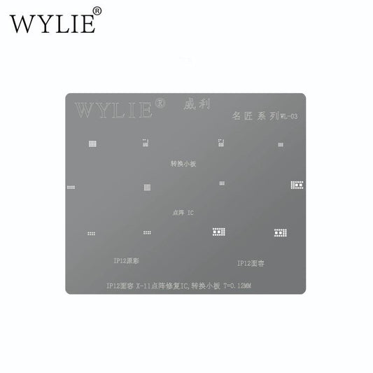 WYLIE tin mesh steel mesh X-11 point array chip 12 face dot matrix original color repair chip conversion board - ORIWHIZ