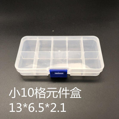 WYLIE transparent detachable component box large storage box For hardware screw parts electronic parts storage - ORIWHIZ