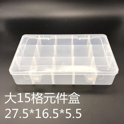 WYLIE transparent detachable component box large storage box For hardware screw parts electronic parts storage - ORIWHIZ